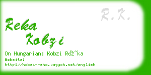 reka kobzi business card